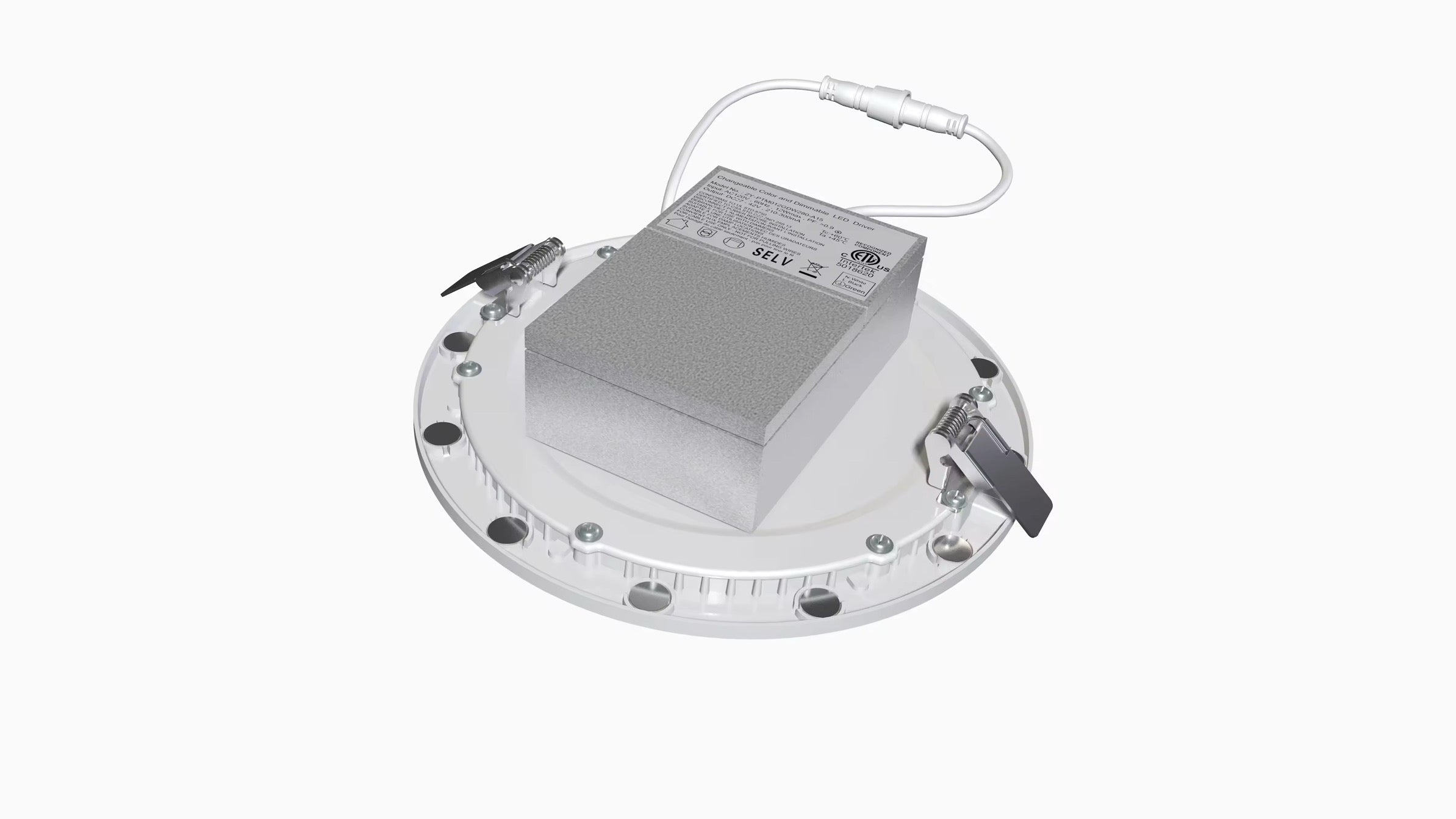 Round 6 inch magnetized 5CCT downlight